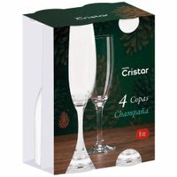 Set de Copas para Champaña CRISTAR 6oz 4pzas