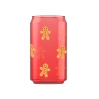 Set de Vasos Tipo Lata CRISTAR Rojo 16oz 2pzas