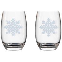 Set de Vasos Snow Navidad CRISTAR 2pzas