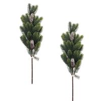 Pack de 2 Varas Artificiales De Follaje Navideño De 63Cm 8087-1 FLORIPASTORE