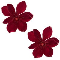 Pack de 2 Flores Artificiales De Cardenal Rojo Navideño De 30Cm FN200 FLORIPASTORE