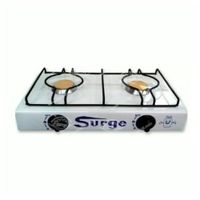 Cocina SURGE de Mesa Dos Hornillas a Gas Blanco
