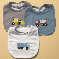 Set de 3 Baberos Para Bebe Suaves Absorbentes y Practicos