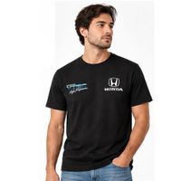 Polo Negro Honda Talla M Hombre Estampado NSX