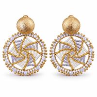 Aretes Golden Mosaic de Murano