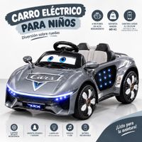 Carro Eléctrico CARS  de 4 Motores Plomo con Luces LED y Control App