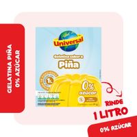 Gelatina Sin Azúcar UNIVERSAL Sabor a Piña Caja 19g