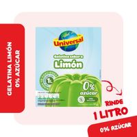 Gelatina Sin Azúcar UNIVERSAL Sabor a Limón Caja 19g