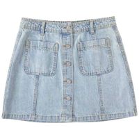 Falda Denim Bolsillo Mujer SINGULAR
