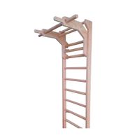 Escalera Sueca de Madera con Cabezal para Calistenia