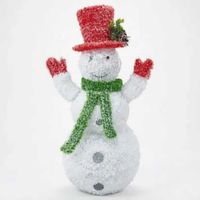 Muñeco De Nieve de Navidad Decorativo Con Luces 100 Cm