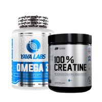 OMEGA 3 YAVA LABS 90 CAPSULAS Y CREATINA UN 250 GRAMOS