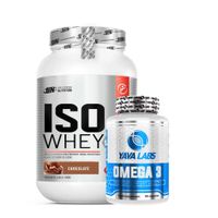 ISO WHEY 1 KG CHOCOLATE Y OMEGA 3 YAVA LABS 90 CAPS