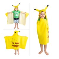 Poncho Toalla Pokémon Pikachu para Niños 3 a 7 años