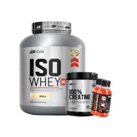 ISO WHEY 2.5 KG VAINILLA Y CREATINA 150 GR Y 2 BOTELLITAS XB