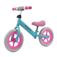 Bicicleta Infantil De Balance Niño Niña Aro 12 Azul con Rosado