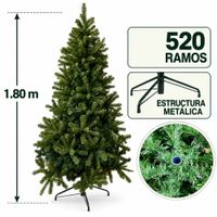 Árbol de Navidad Verde de 1.80m y 520 ramos AP180