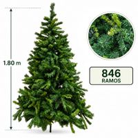 Árbol de Navidad Verde de 1.80m y 846 ramas  BPIN180