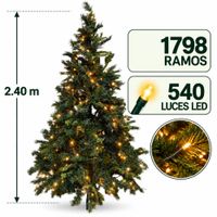 Árbol de Navidad Verde de 2.40m con Luces y 1798 ramos LED BPIN240LD