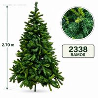 Árbol de Navidad Verde de 2.70m y 2338 ramos BPIN270