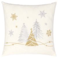 Cojín DECO HOME Árboles 40 x 40 cm Mágica Navidad