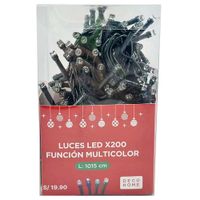 Luces LED x200un DECO HOME Función Multicolor