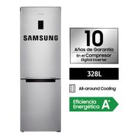 Refrigeradora Samsung Bottom Freezer 328L Rb33J3230Sape - Plateado