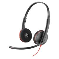 Headset Poly Blackwire 3220 USB-C Estéreo Micrófono Negro 8X228A6