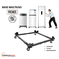 Base ajustable con ruedas para lavadora y cocina 50 hasta 80 ruedas Naranja