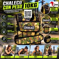 CHALECO CON LASTRE  CAMUFLADO 10 KG