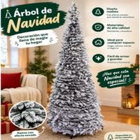 Árbol De Navidad Plegable Armado 1 Minuto Nevado 1.50 MT