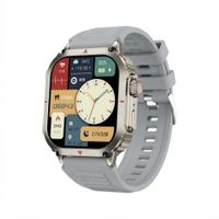RELOJ INTELIGENTE SMARTWATCH DK66 CON BLUETOOTH DISPOSITIVO CON LLAMADAS NFC COLORGRIS