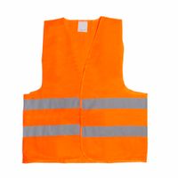 Chaleco Seguridad Reflectivo Simple Naranja 2Cintas Talla Xl