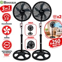 Ventilador BK-8233VO De 18 250w X caja de 2U Negro