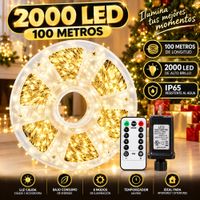 Luces Navideñas Hada Espiga 100 Mt Con Controlador 2000 Led