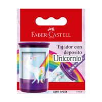 Sacapuntas FABER CASTELL Unicornio Morado