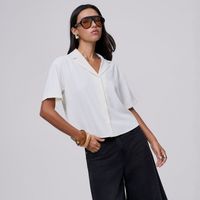 Blusa Mujer Solid Malabar Manga Corta