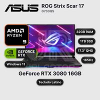 ASUS ROG Strix Scar 17 G733QS RTX 3080