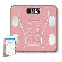 Balanza Digital Smart Bluetooth - Controla Tu Peso Y Salud Color Rosa