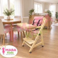 Silla de Comer Evolutiva con Bandeja Fija Color Rosa