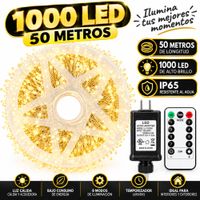 Luces Navideñas Hada Espiga 50 Metros Con Control 1000 Led