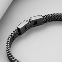 PULSERA COLA DE ZORRO NEGRO X 21CM