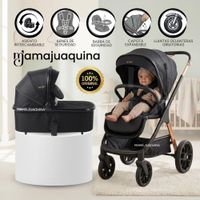 Coche Moisés Travel System VENIA  con Sistema Adaptable Black