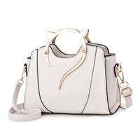 Cartera Gatito Elegante Estructura Firme Incluye Correa Morral  B2396