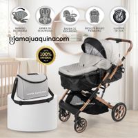 Coche Moisés Travel System  ORION  Función Maleta con Pañalera Gray