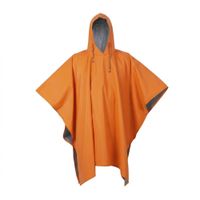 Capa Poncho Impermeable Capucha pvc Naranja Talla Standard
