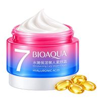 Crema Hidratante V7 Vegana Acido  Hialuronico Bioaqua