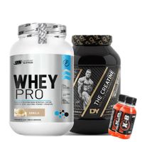 WHEY PRO 1 KG VAINILLA Y CREATINA DORIAN 1 KG Y 2 BOTELLITAS XB