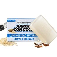Jabón de Glicerina de Arroz con Coco