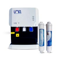 Mini dispensador de agua pro white con doble filtro Uma purificador de agua